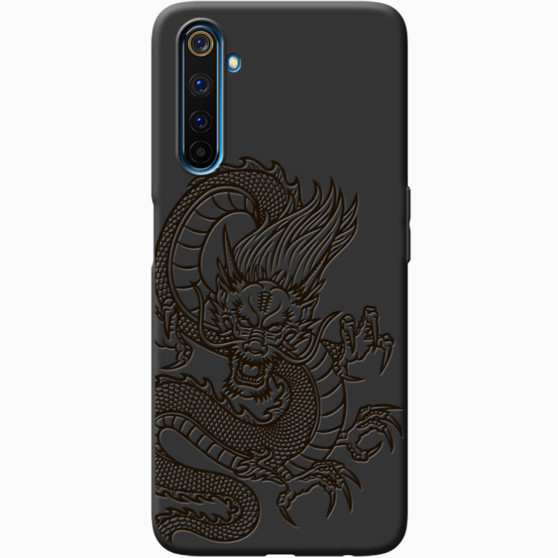 Черный чехол BoxFace Realme 6 Pro Chinese Dragon