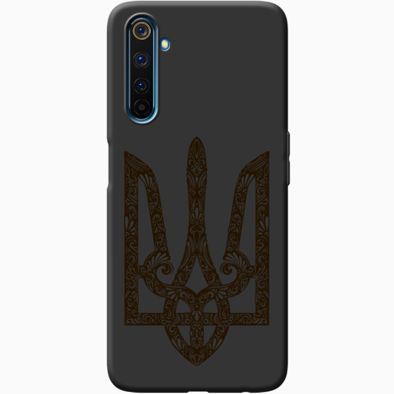 Черный чехол BoxFace Realme 6 Pro Ukrainian Trident