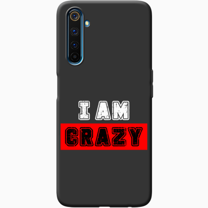 Черный чехол BoxFace Realme 6 Pro I'm Crazy