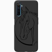 Черный чехол BoxFace Realme 6 Pro Horse