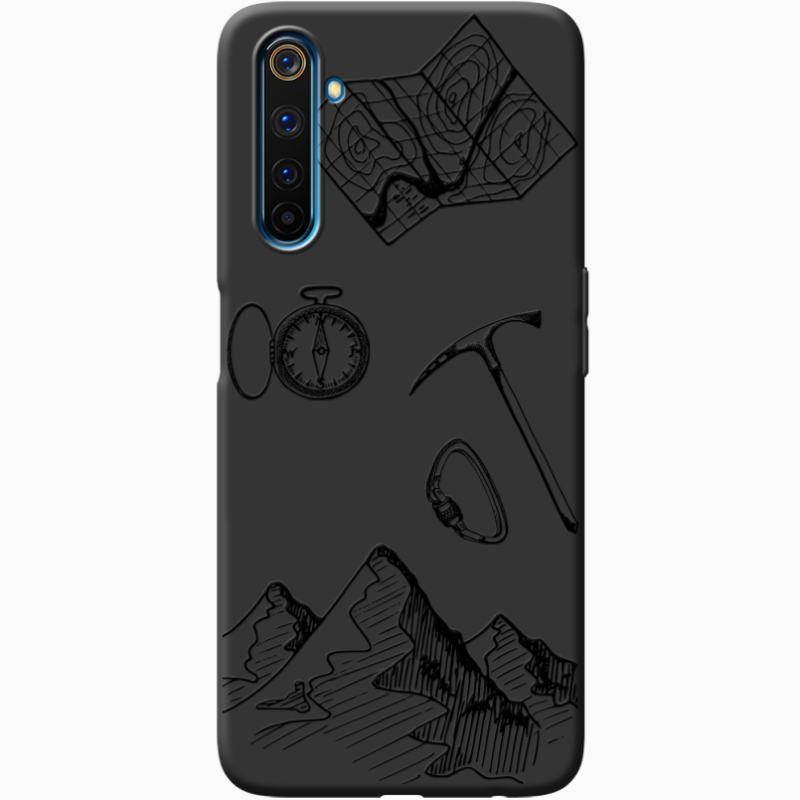 Черный чехол BoxFace Realme 6 Pro Mountains