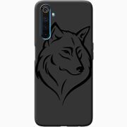 Черный чехол BoxFace Realme 6 Pro Wolf