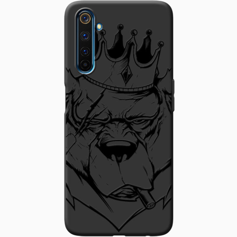 Черный чехол BoxFace Realme 6 Pro Bear King