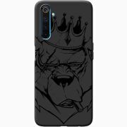 Черный чехол BoxFace Realme 6 Pro Bear King