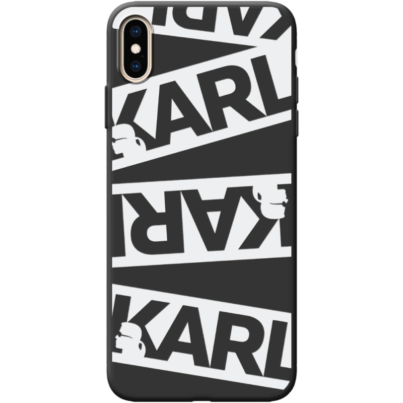 Черный чехол BoxFace Apple iPhone XS Max White Karl
