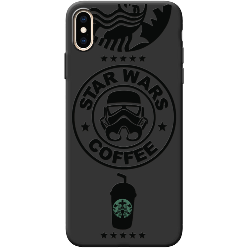 Черный чехол BoxFace Apple iPhone XS Max Dark Coffee