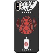 Черный чехол BoxFace Apple iPhone XS Max RedWhite Coffee