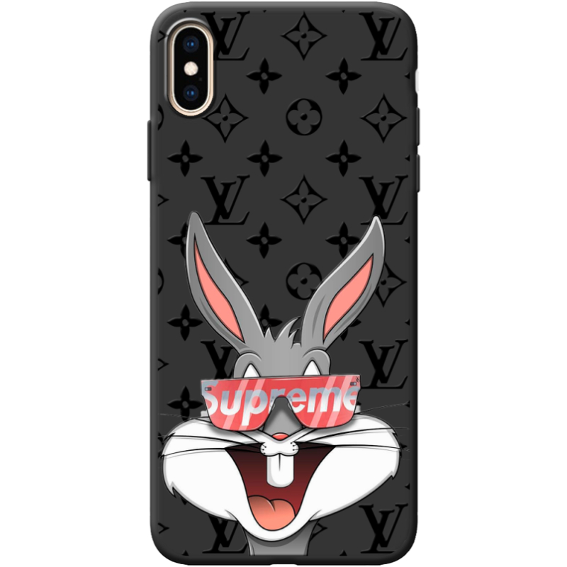 Черный чехол BoxFace Apple iPhone XS Max looney bunny