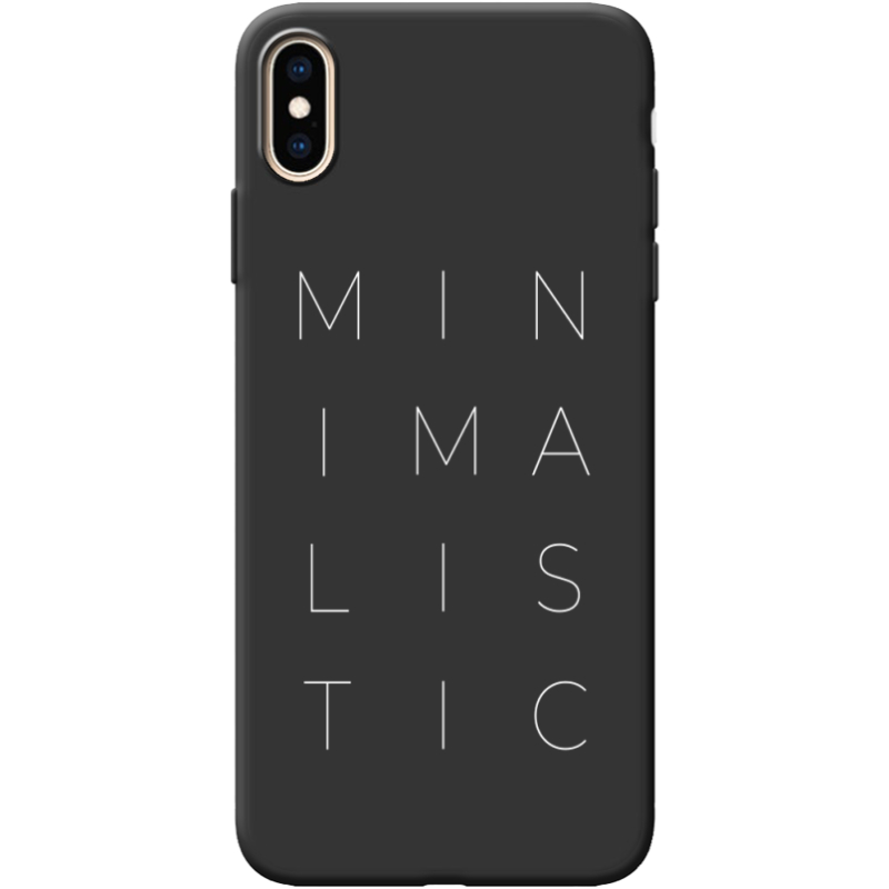 Черный чехол BoxFace Apple iPhone XS Max Minimalistic