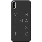 Черный чехол BoxFace Apple iPhone XS Max Minimalistic