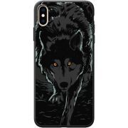 Черный чехол BoxFace Apple iPhone XS Max Wolf