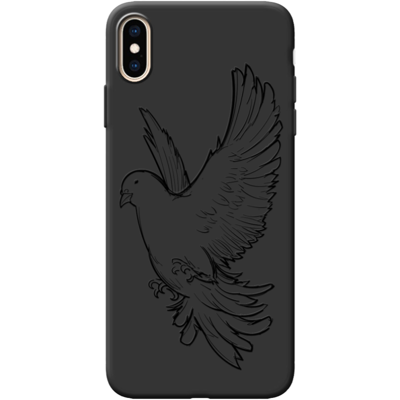 Черный чехол BoxFace Apple iPhone XS Max Dove
