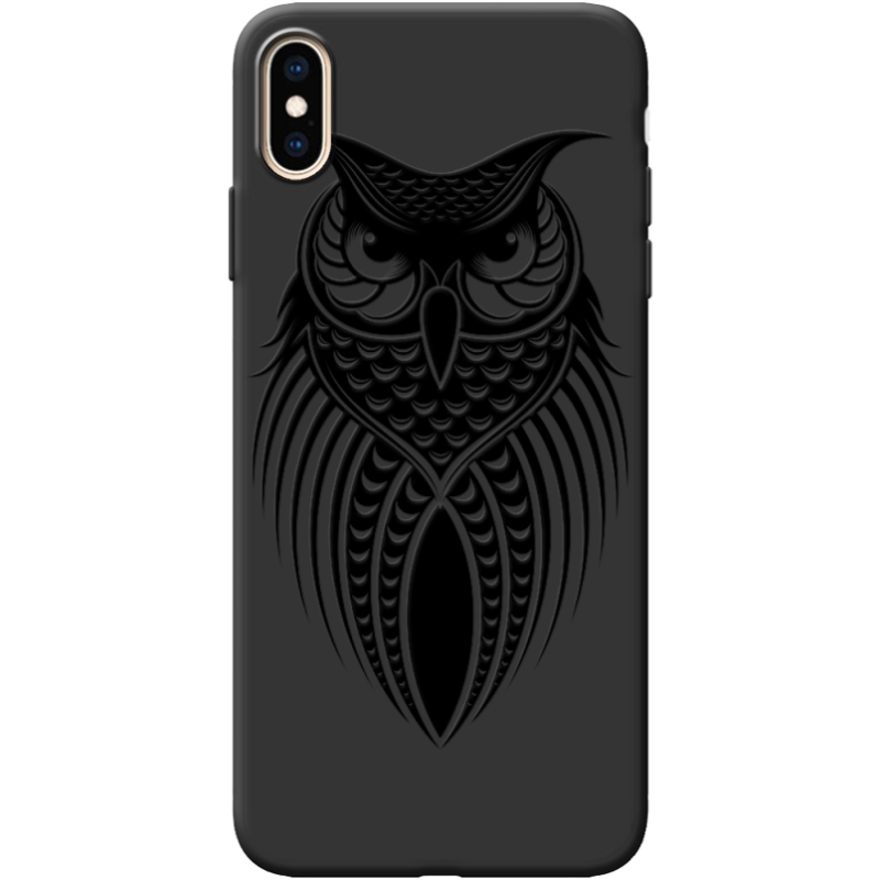 Черный чехол BoxFace Apple iPhone XS Max Owl