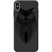 Черный чехол BoxFace Apple iPhone XS Max Owl