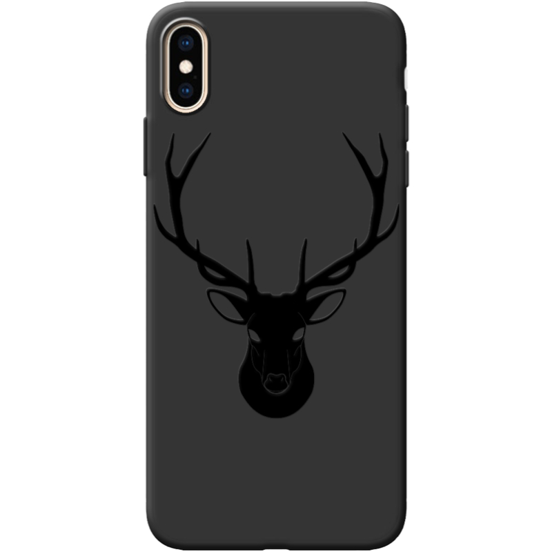 Черный чехол BoxFace Apple iPhone XS Max Deer