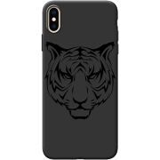 Черный чехол BoxFace Apple iPhone XS Max Tiger