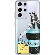 Прозрачный чехол BoxFace Samsung G998 Galaxy S21 Ultra City Girl