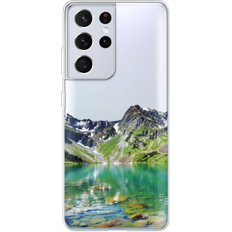 Прозрачный чехол BoxFace Samsung G998 Galaxy S21 Ultra Green Mountain