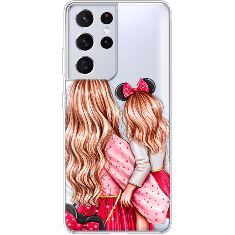 Прозрачный чехол BoxFace Samsung G998 Galaxy S21 Ultra Mouse Girls