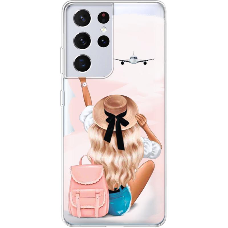 Прозрачный чехол BoxFace Samsung G998 Galaxy S21 Ultra Travel Girl