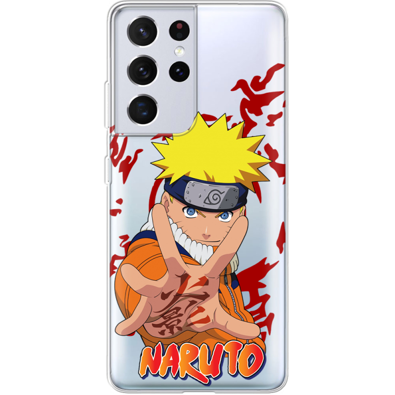 Прозрачный чехол BoxFace Samsung G998 Galaxy S21 Ultra Naruto