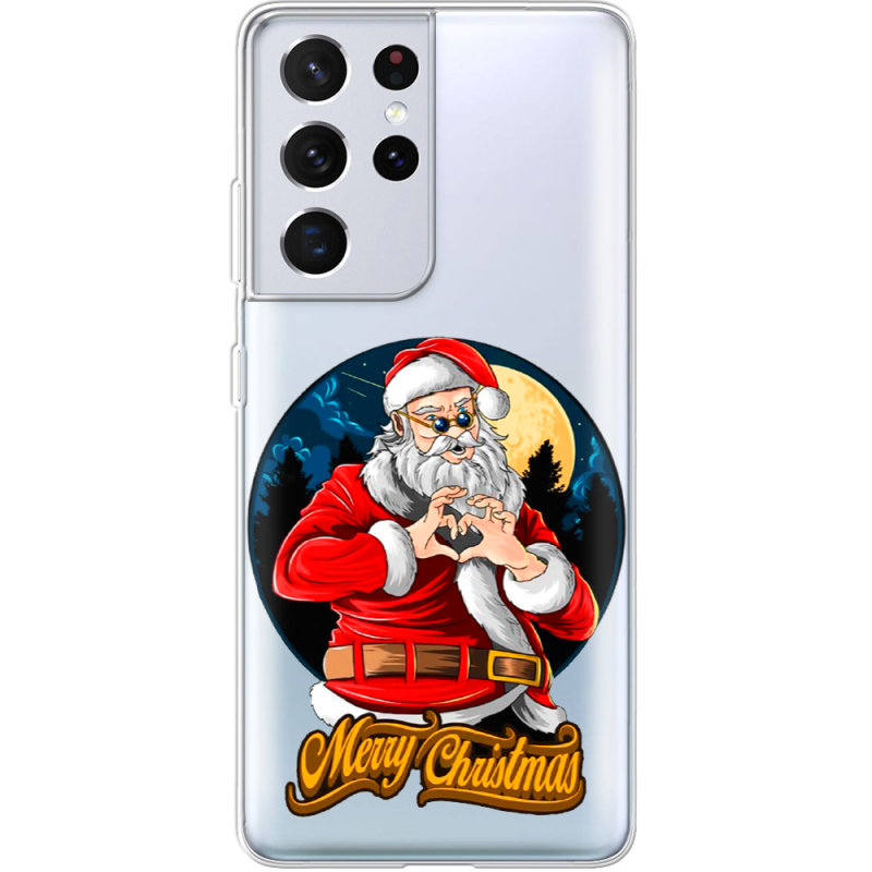 Прозрачный чехол BoxFace Samsung G998 Galaxy S21 Ultra Cool Santa