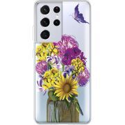 Прозрачный чехол BoxFace Samsung G998 Galaxy S21 Ultra My Bouquet