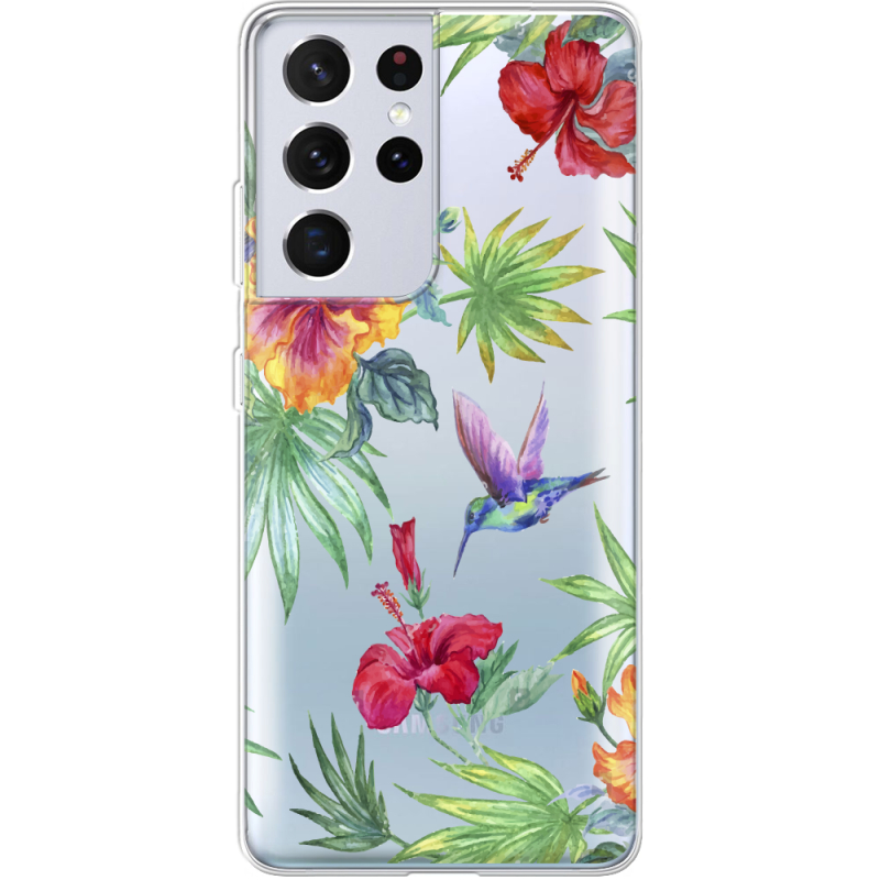 Прозрачный чехол BoxFace Samsung G998 Galaxy S21 Ultra Tropical