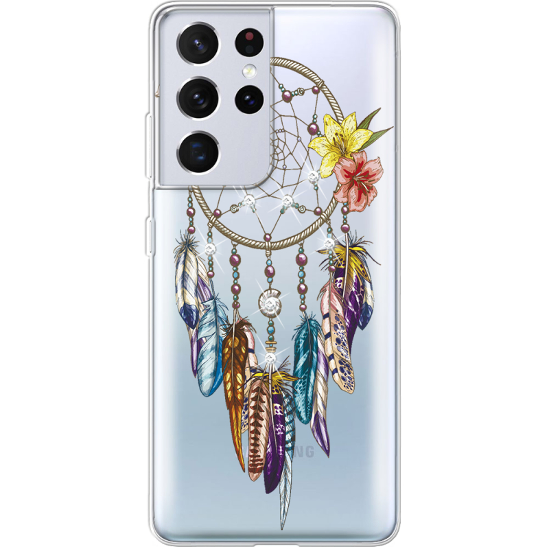 Чехол со стразами Samsung G998 Galaxy S21 Ultra Dreamcatcher