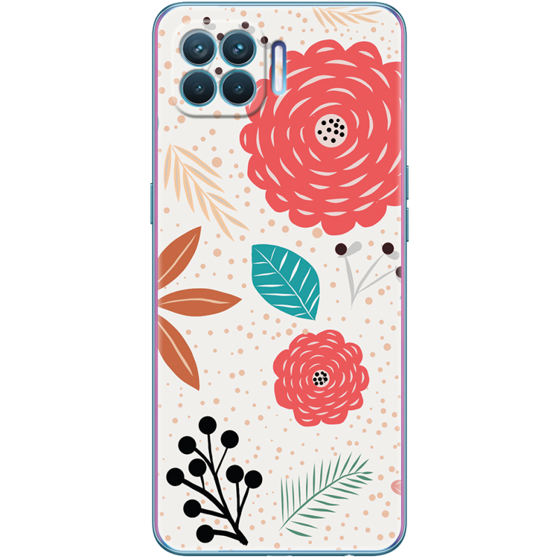 Чехол BoxFace OPPO A93/ Reno 4 Lite Line Flowers