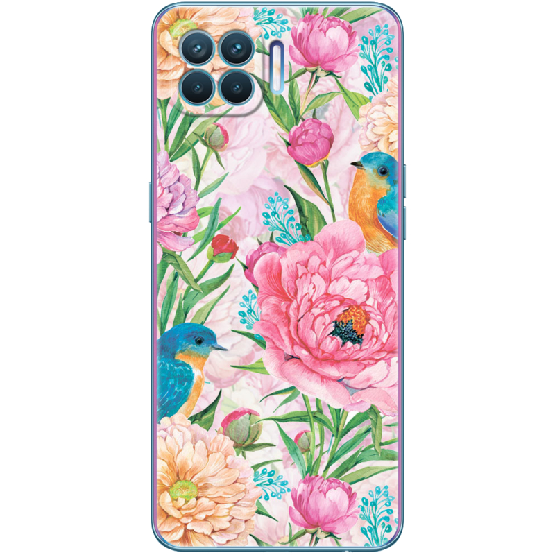 Чехол BoxFace OPPO A93/ Reno 4 Lite Birds in Flowers