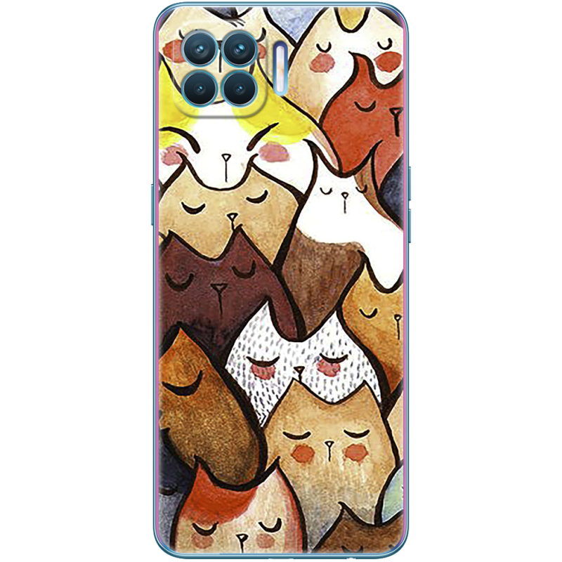 Чехол BoxFace OPPO A93/ Reno 4 Lite Sleepy Cats