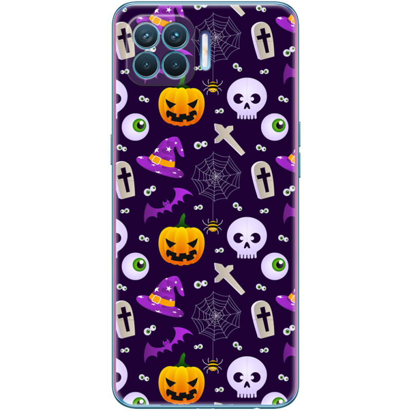 Чехол BoxFace OPPO A93/ Reno 4 Lite Halloween Purple Mood