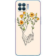 Чехол BoxFace OPPO Reno4 Lite/ A93 Flower Hands