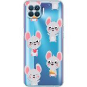 Прозрачный чехол BoxFace OPPO Reno4 Lite/ A93 с 3D-глазками Mouse