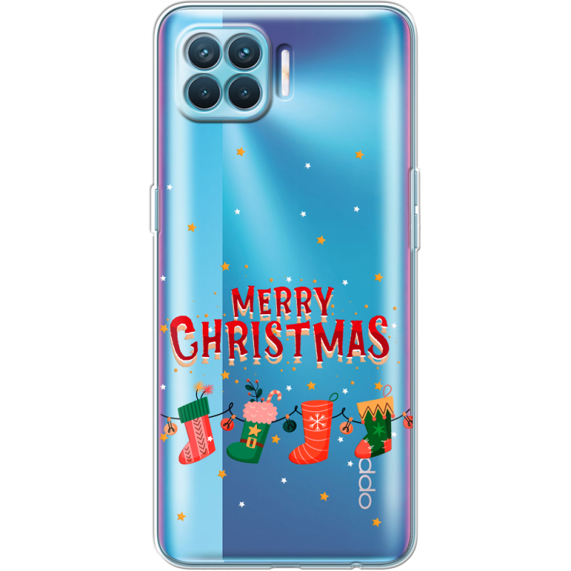 Прозрачный чехол BoxFace OPPO Reno4 Lite/ A93 Merry Christmas