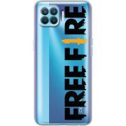 Прозрачный чехол BoxFace OPPO Reno4 Lite/ A93 Free Fire Black Logo