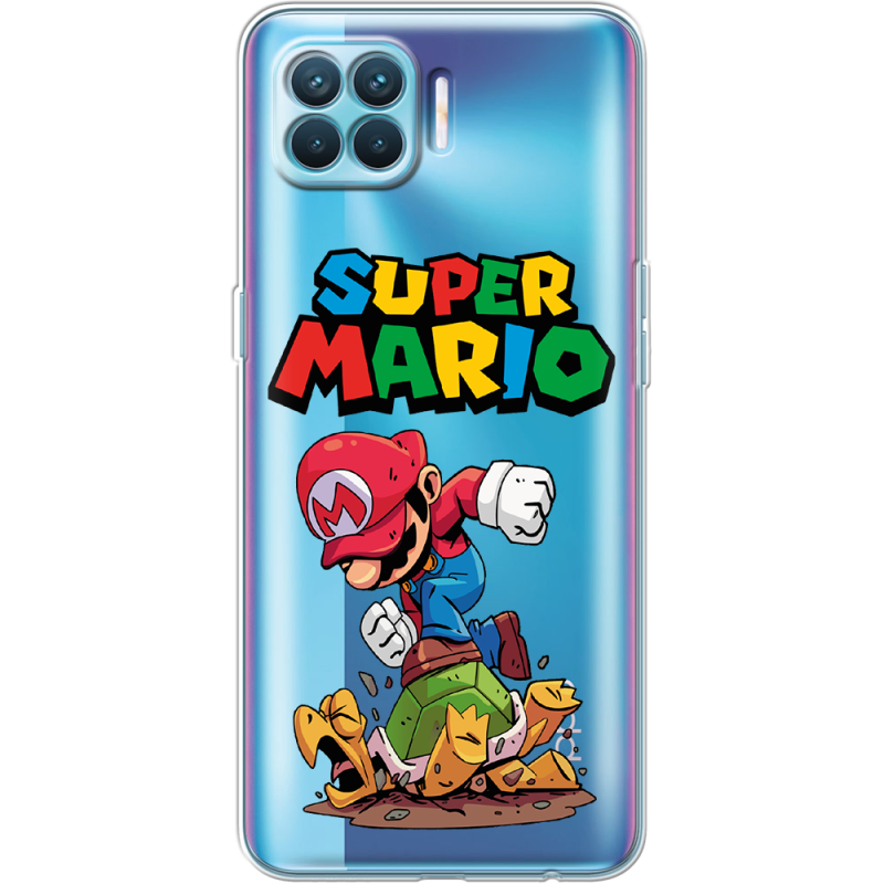 Прозрачный чехол BoxFace OPPO Reno4 Lite/ A93 Super Mario