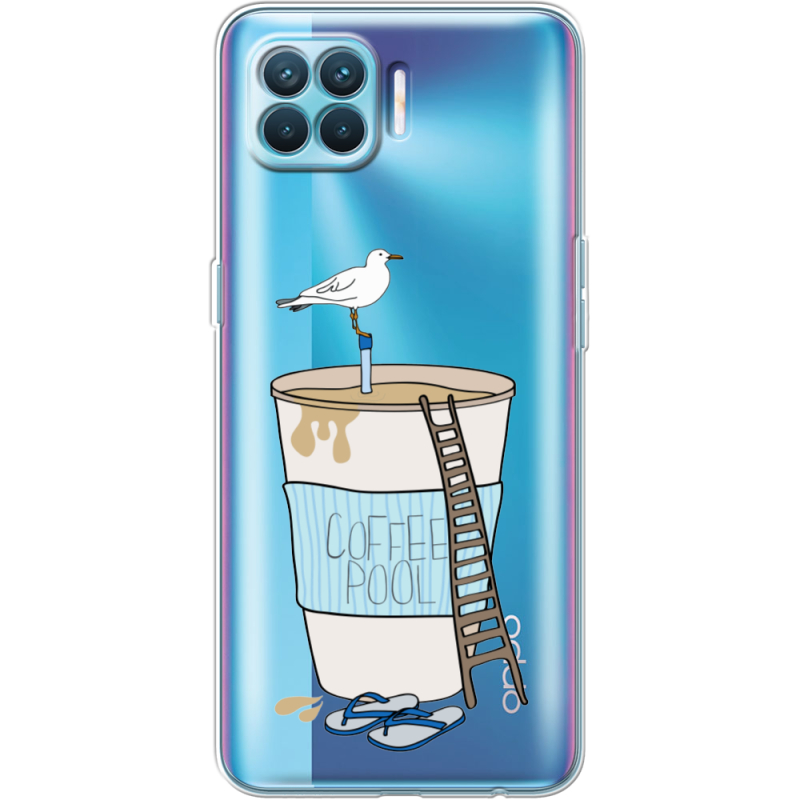 Прозрачный чехол BoxFace OPPO Reno4 Lite/ A93 Segull in Cofee Pool