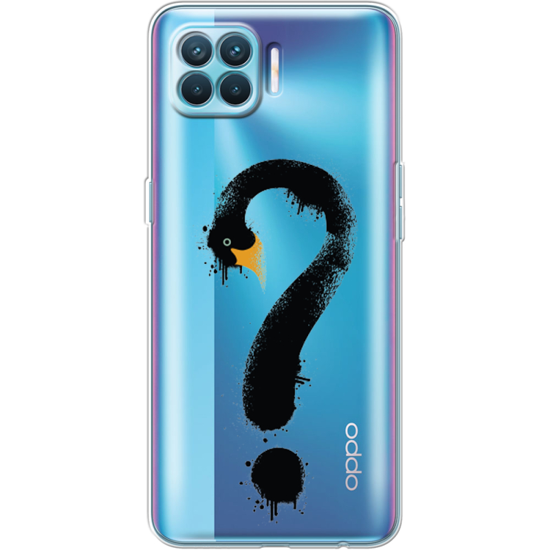 Прозрачный чехол BoxFace OPPO Reno4 Lite/ A93 Swan question
