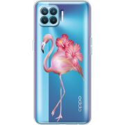 Прозрачный чехол BoxFace OPPO Reno4 Lite/ A93 Floral Flamingo