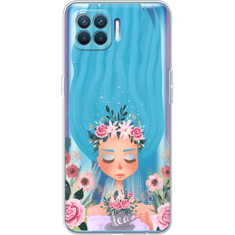 Прозрачный чехол BoxFace OPPO A93/ Reno4 Lite Blue Hair
