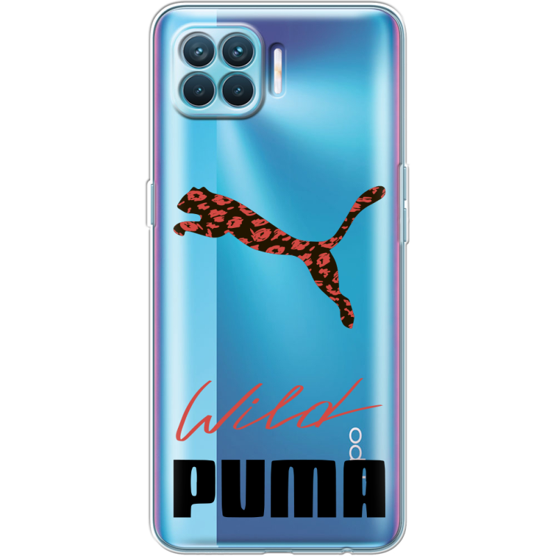Прозрачный чехол BoxFace OPPO A93/ Reno4 Lite Wild Cat