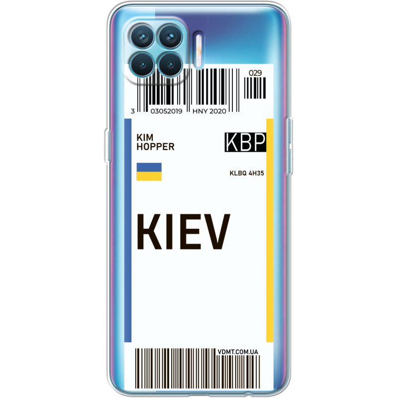 Прозрачный чехол BoxFace OPPO A93/ Reno4 Lite Ticket Kiev