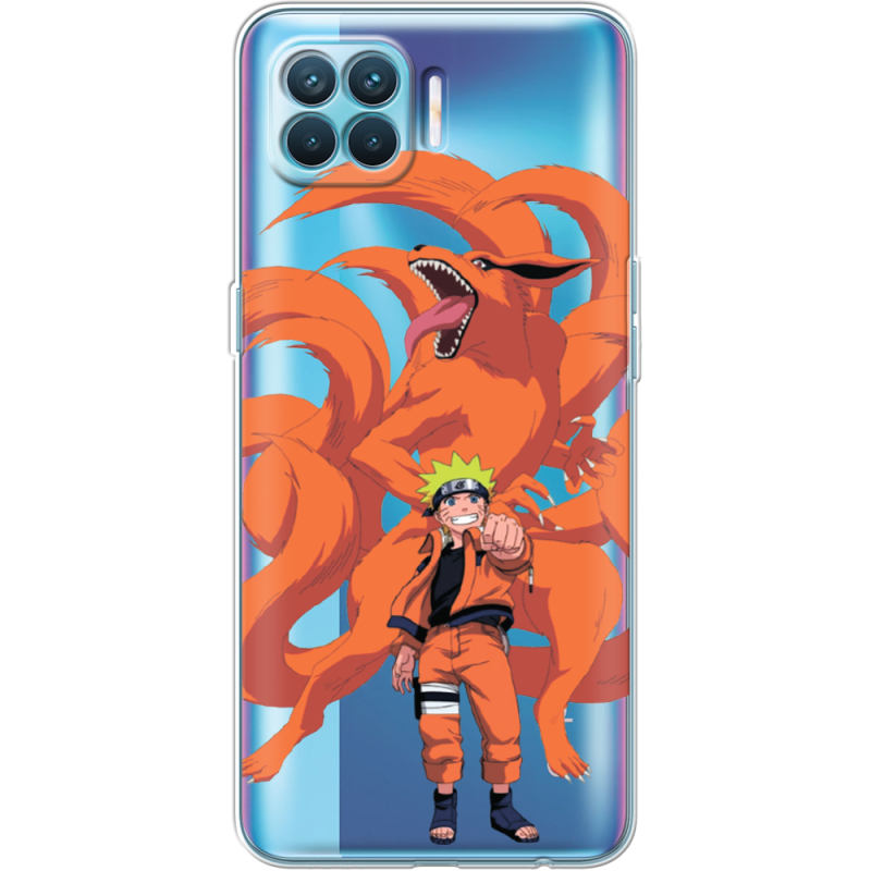 Прозрачный чехол BoxFace OPPO A93/ Reno4 Lite Naruto and Kurama