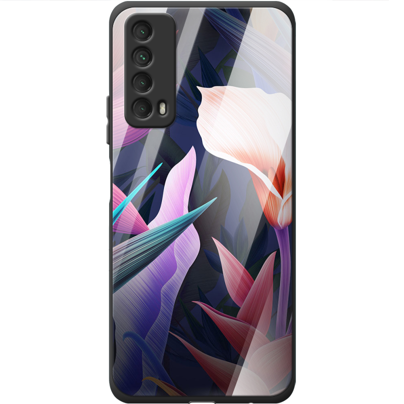 Защитный чехол BoxFace Glossy Panel Huawei P Smart 2021 Calla Flower