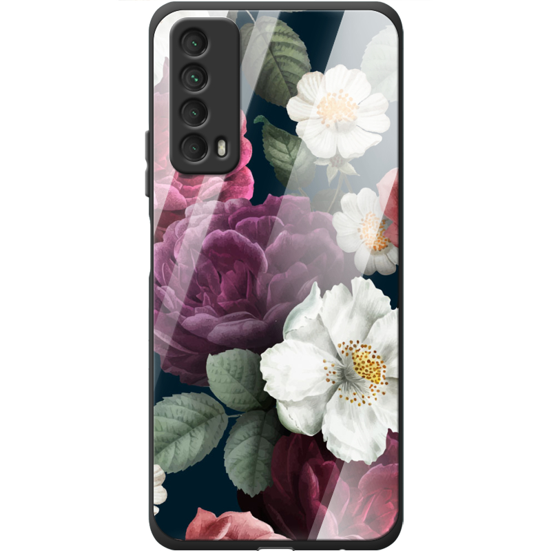 Защитный чехол BoxFace Glossy Panel Huawei P Smart 2021 Peonies