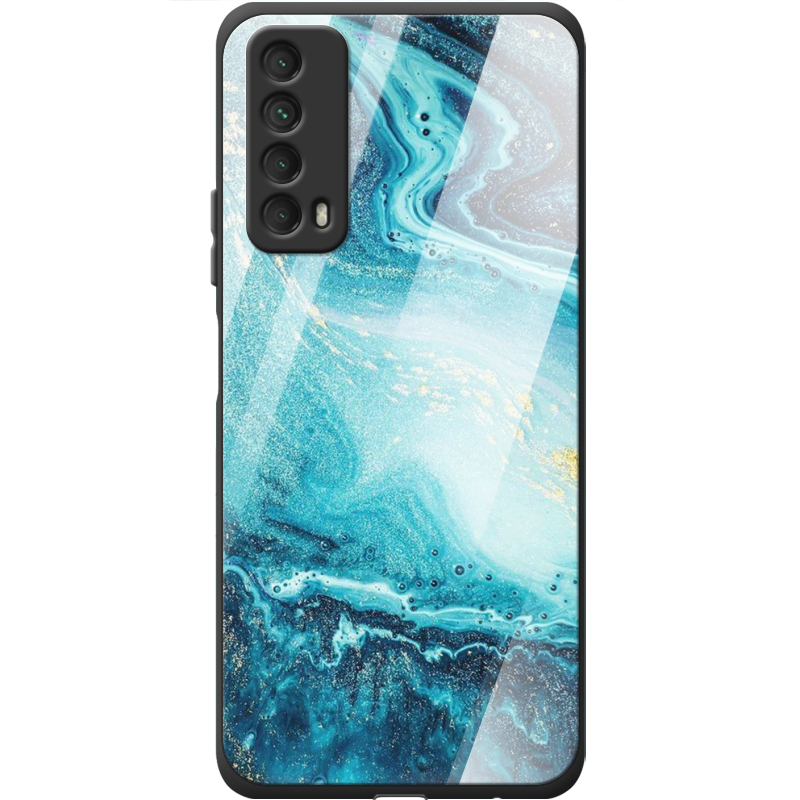 Защитный чехол BoxFace Glossy Panel Huawei P Smart 2021 Blue Marble