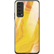 Защитный чехол BoxFace Glossy Panel Huawei P Smart 2021 Yellow Marble