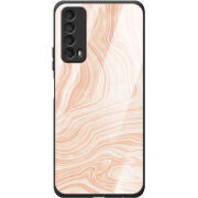 Защитный чехол BoxFace Glossy Panel Huawei P Smart 2021 Delicate Marble